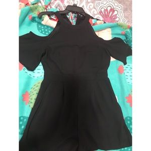 Small, dressy black romper